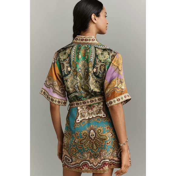 Alemais Clemenza Spliced Mini Dress US 6 - Picture 4 of 8